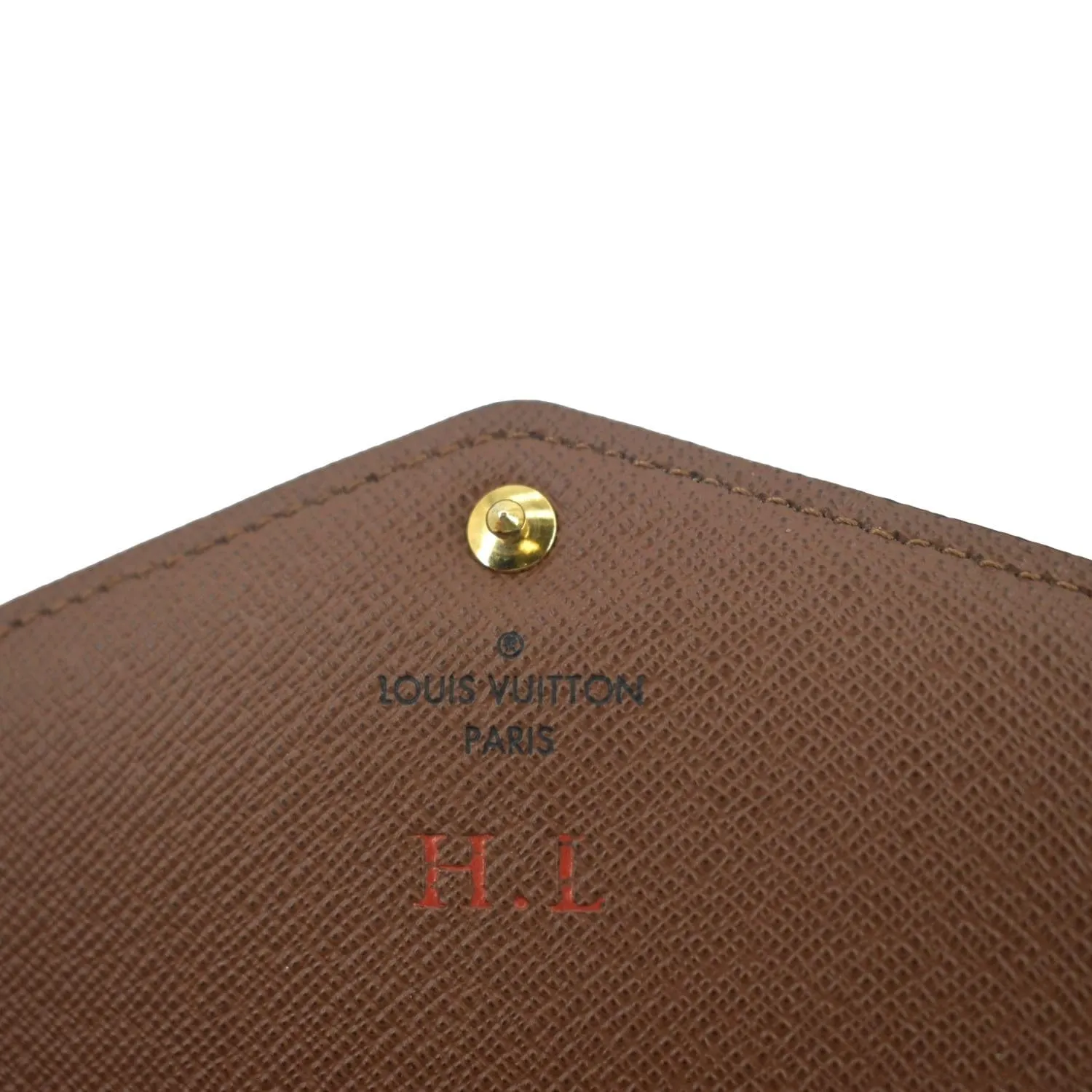 LOUIS VUITTON Sarah Monogram Canvas Wallet Brown