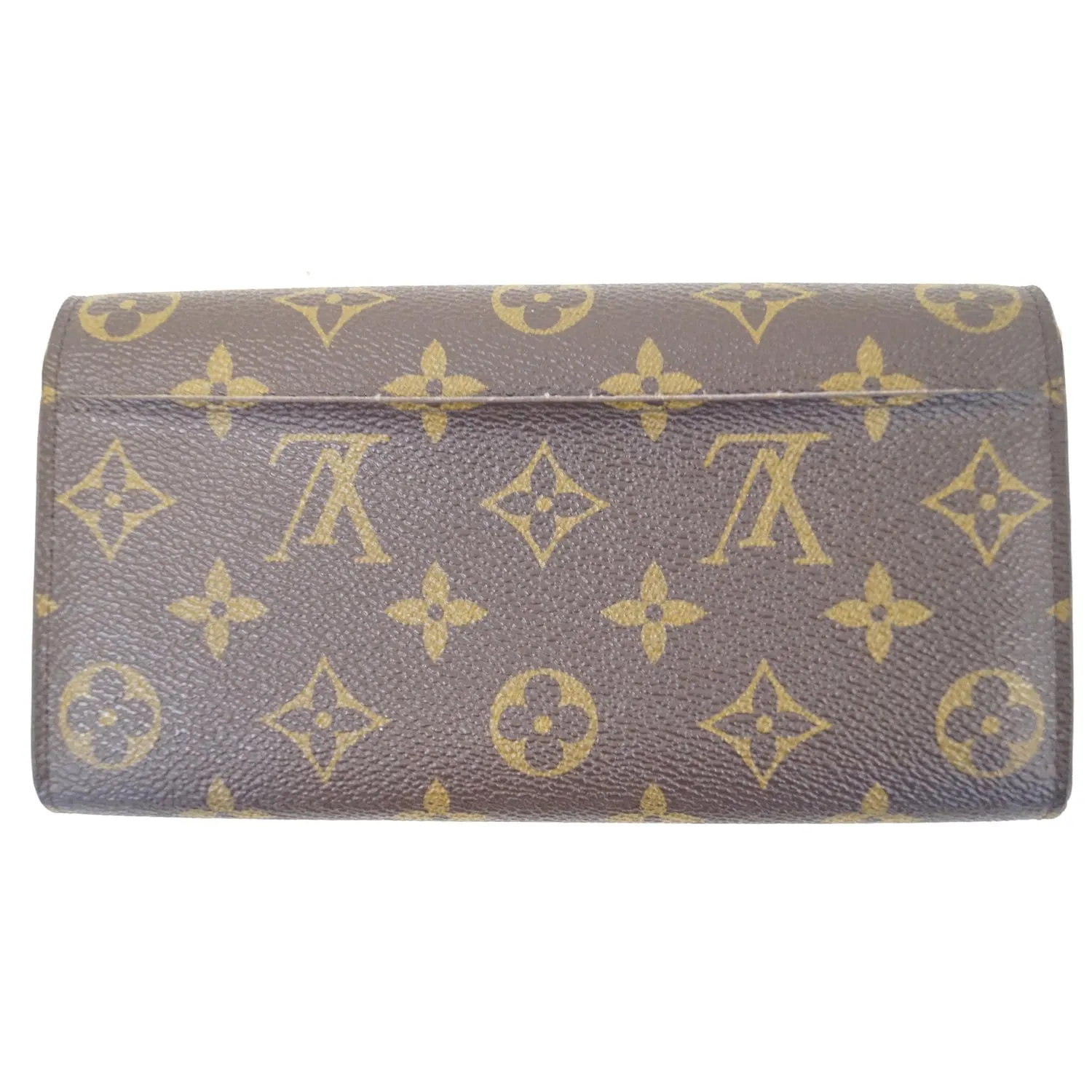LOUIS VUITTON Sarah Monogram Canvas Wallet Brown
