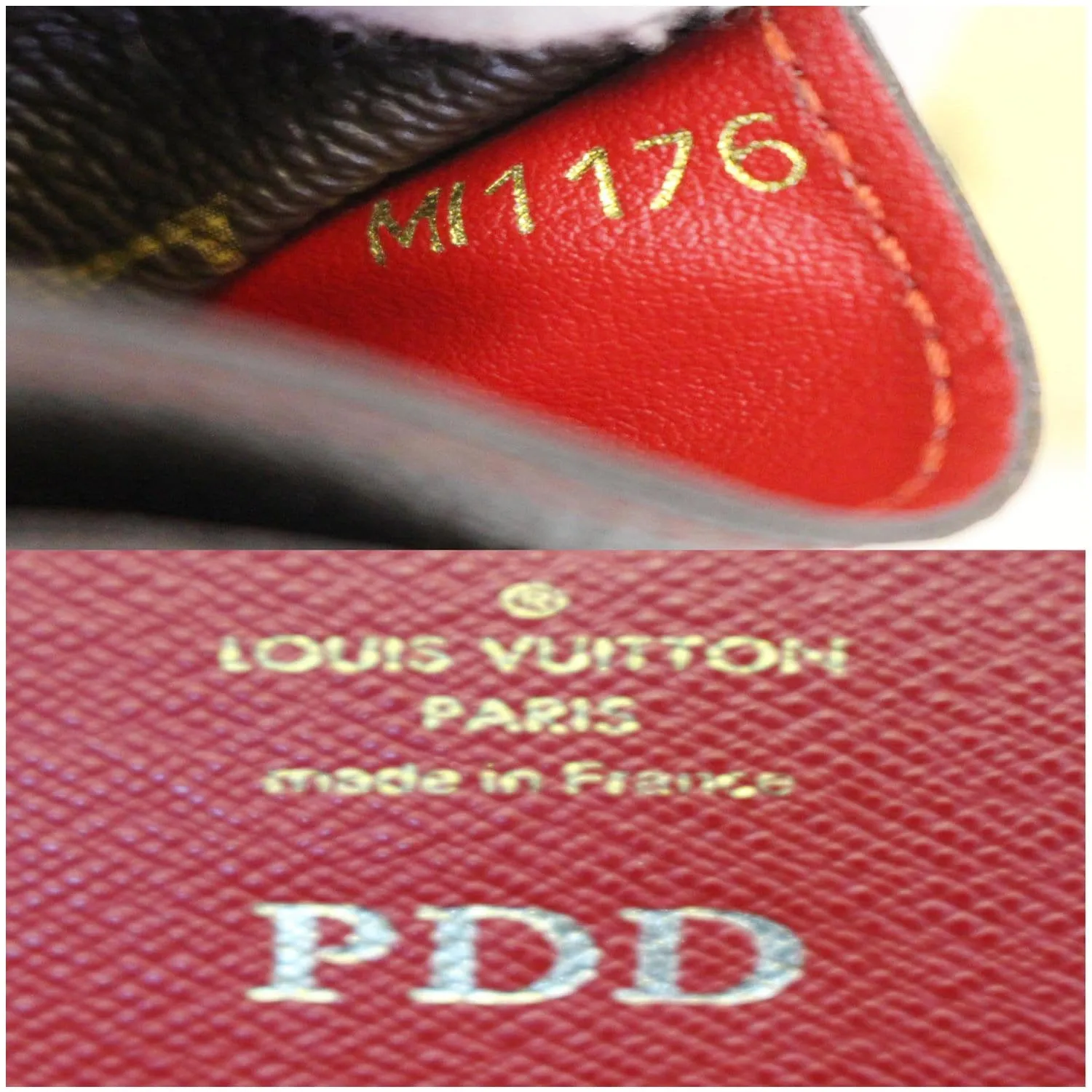 LOUIS VUITTON Sarah Retiro Monogram Canvas Wallet Brown/Cerise