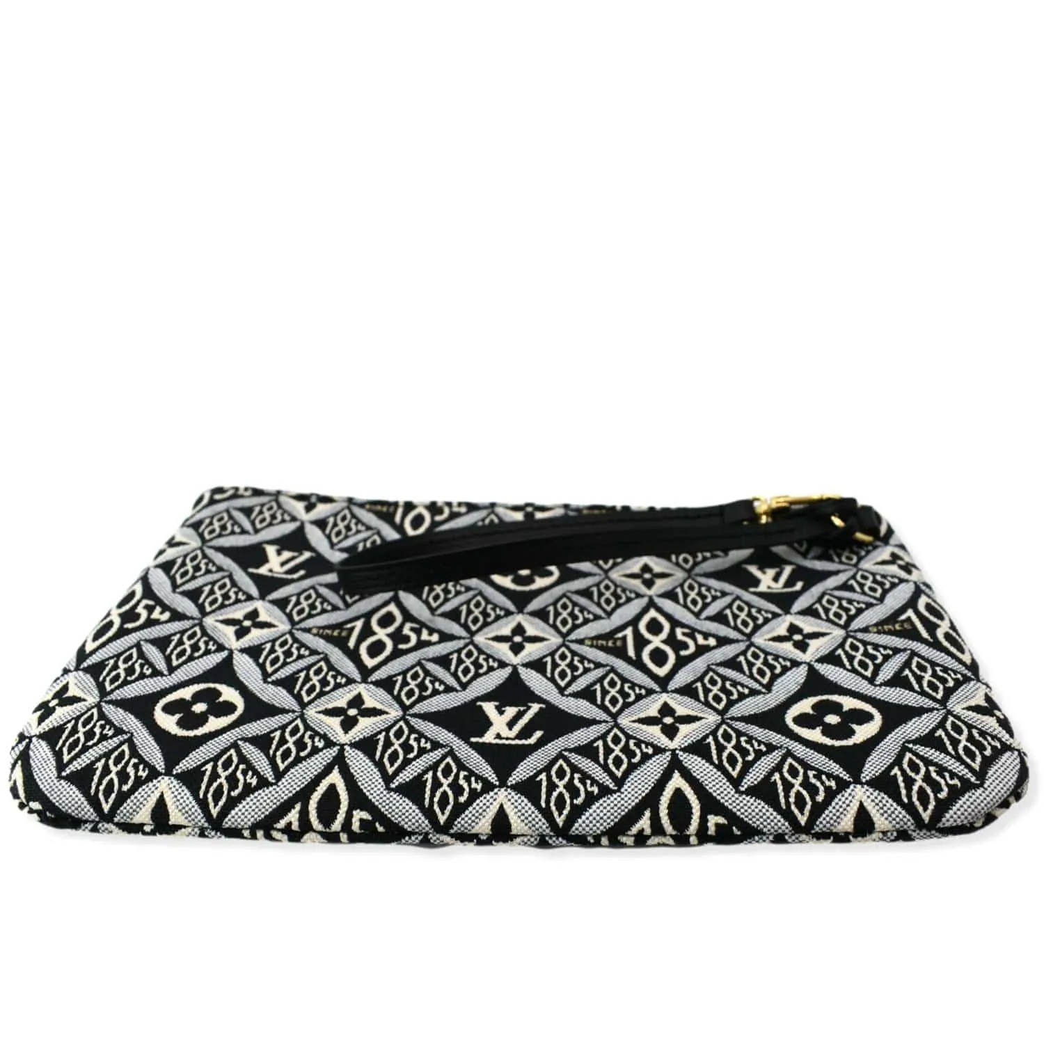 LOUIS VUITTON Since 1854 Neverfull Jacquard Wristlet Pouch Grey