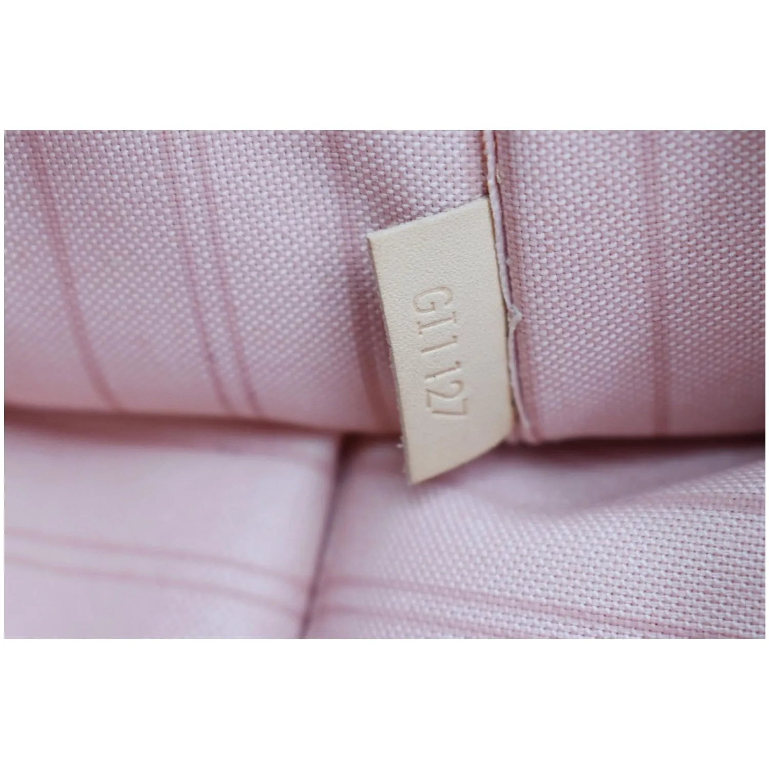 LOUIS VUITTON Tahitienne Pochette Wristlet Pouch Damier Azur Neverfull MM Pink