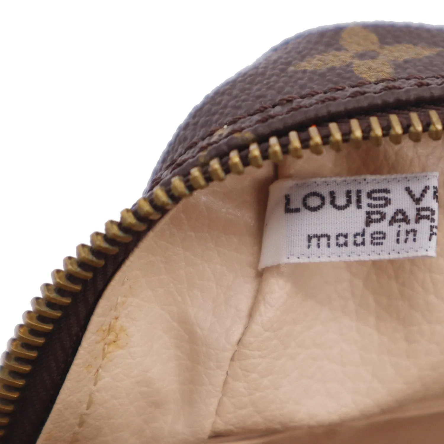 LOUIS VUITTON Trousse Toiletry Monogram Canvas Cosmetic Bag Brown