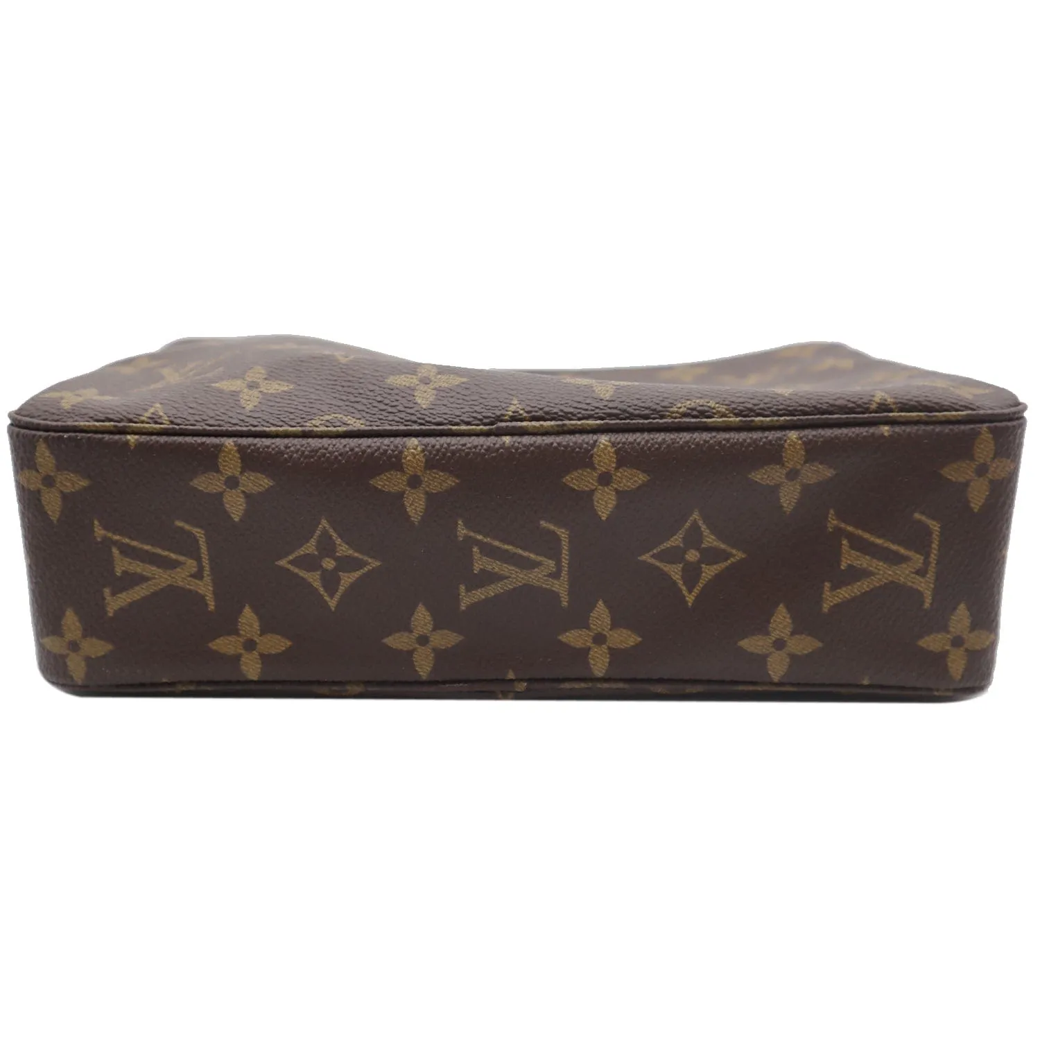 LOUIS VUITTON Trousse Toiletry Monogram Canvas Cosmetic Bag Brown