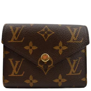 LOUIS VUITTON Victorine Monogram Canvas Wallet Brown