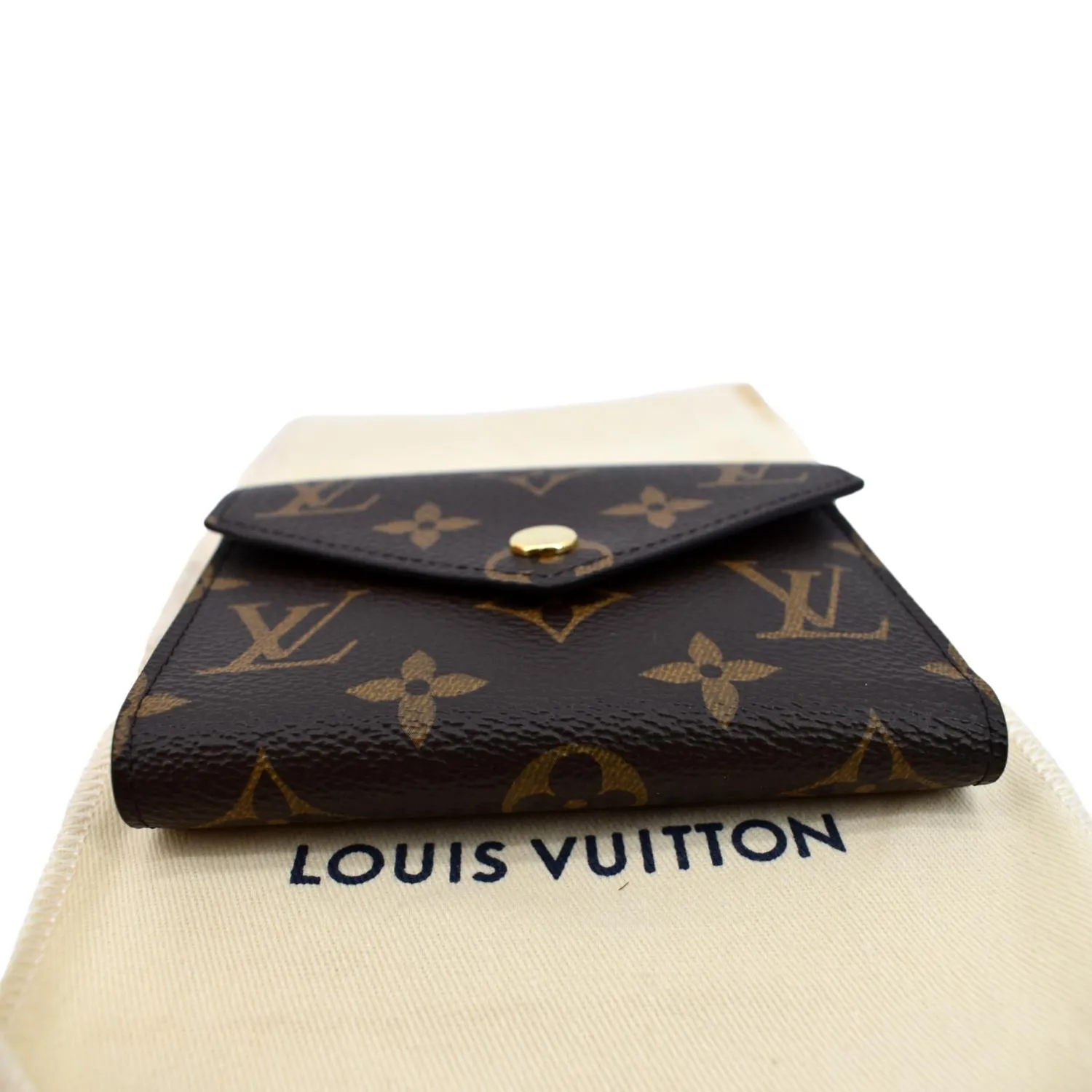 LOUIS VUITTON Victorine Monogram Canvas Wallet Brown
