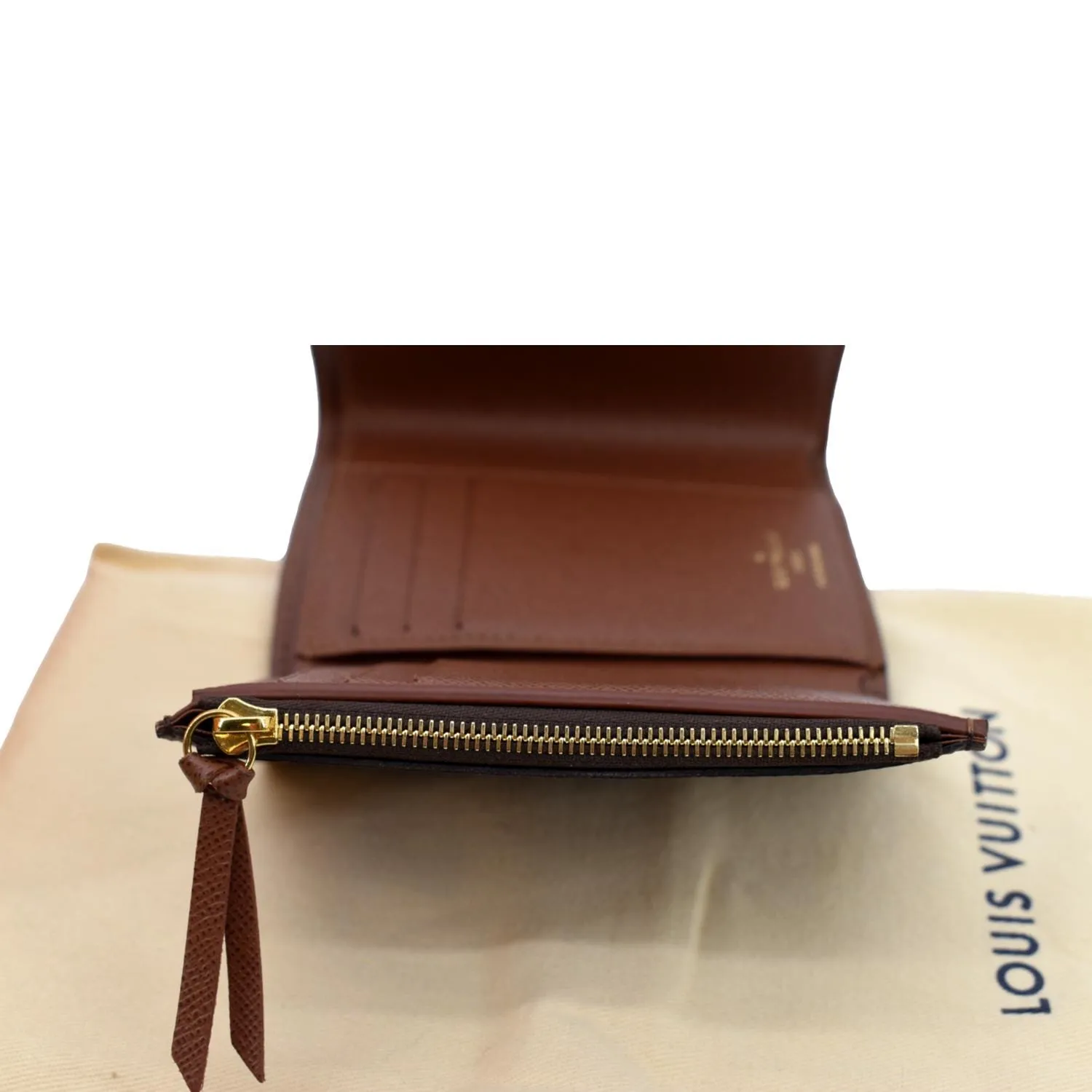 LOUIS VUITTON Victorine Monogram Canvas Wallet Brown