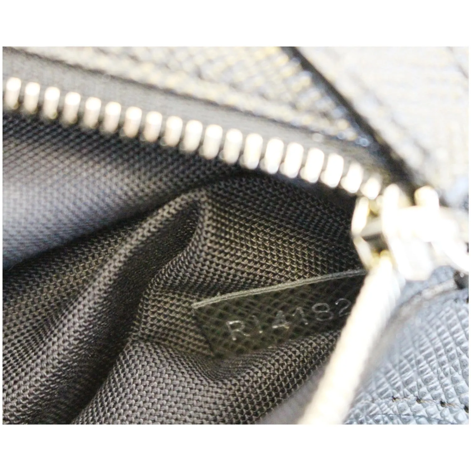 LOUIS VUITTON Vladimir Taiga Leather Document Clutch Bag Grey
