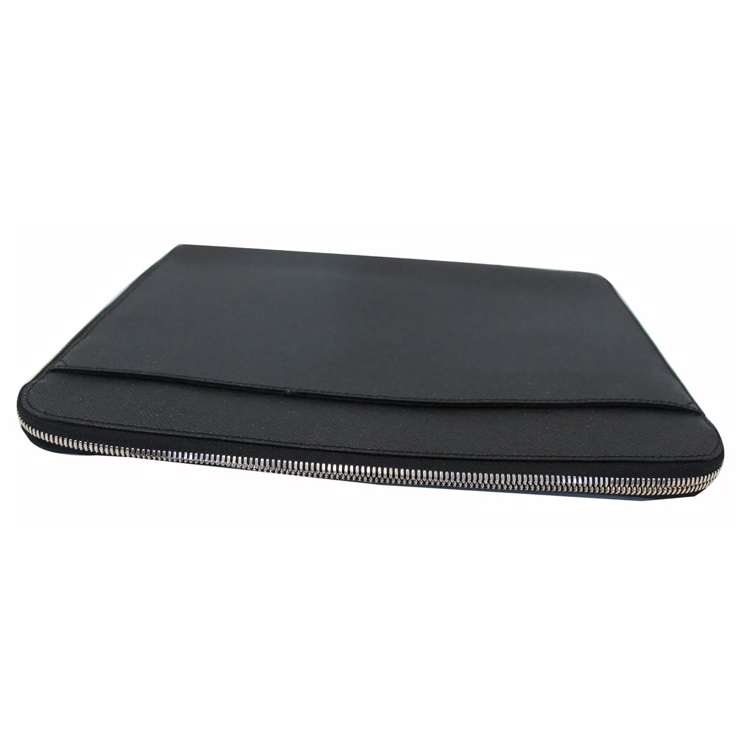 LOUIS VUITTON Vladimir Taiga Leather Document Clutch Bag Grey