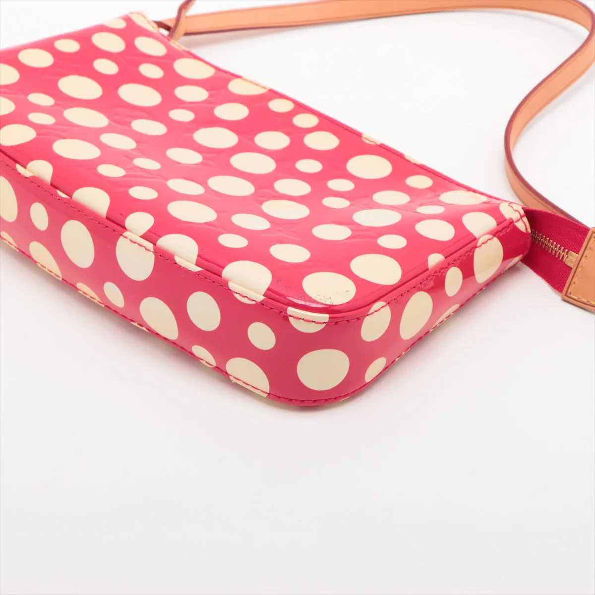 Louis Vuitton x Yayoi Kusama Vernis Pochette Accessories Red x White DR2172  #2449