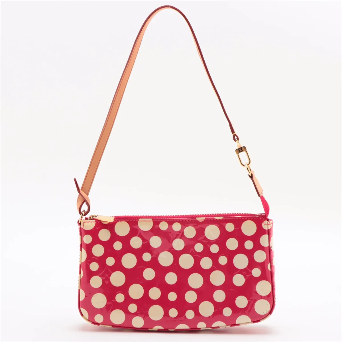 Louis Vuitton x Yayoi Kusama Vernis Pochette Accessories Red x White DR2172  #2449