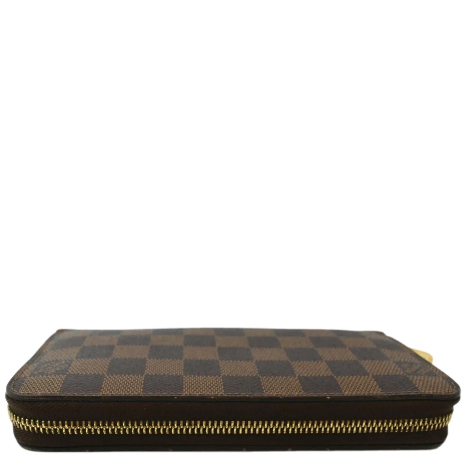 LOUIS VUITTON Zippy Long Damier Ebene Wallet Brown
