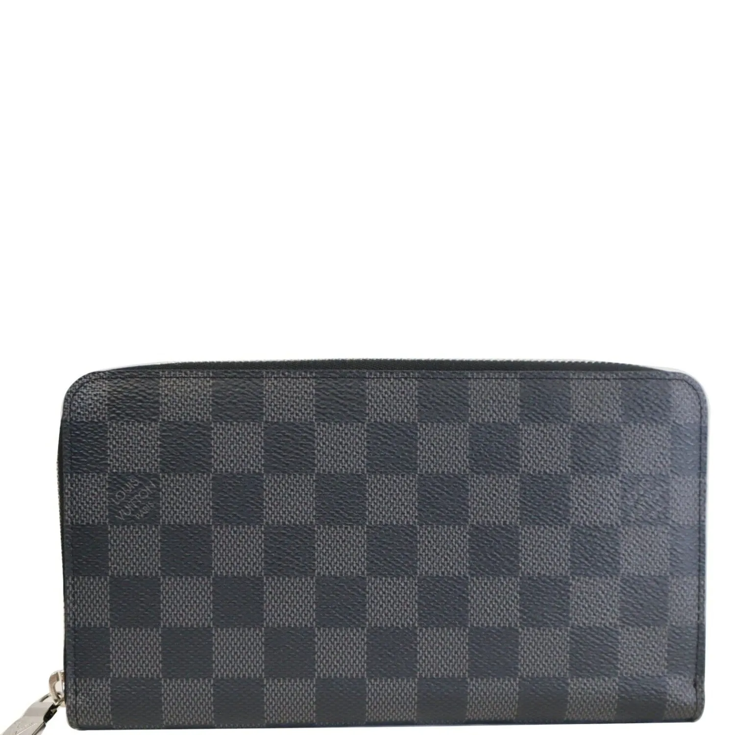 LOUIS VUITTON Zippy Organizer Damier Graphite Wallet Black