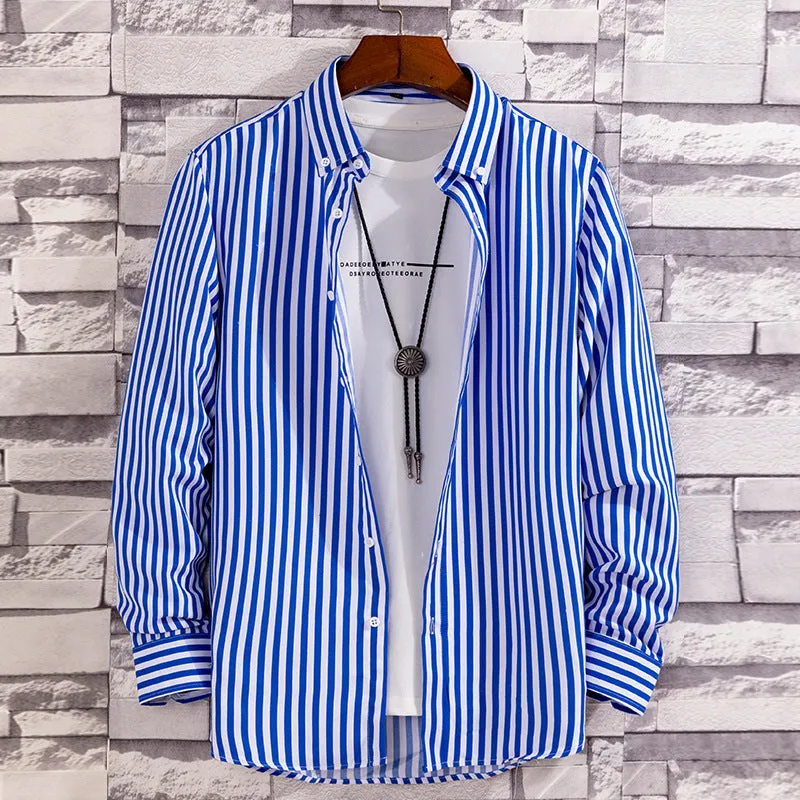LS CASUAL STRIPED SHIRT