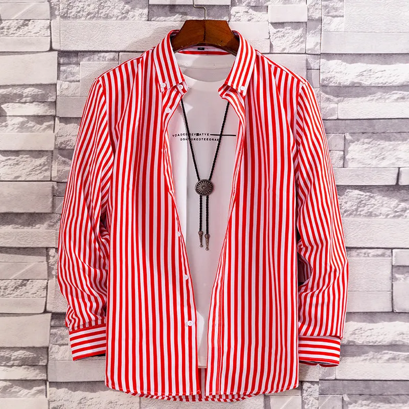 LS CASUAL STRIPED SHIRT