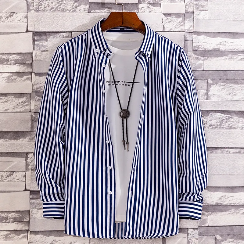 LS CASUAL STRIPED SHIRT