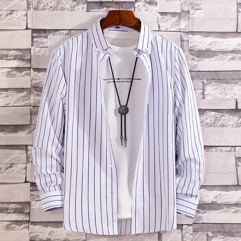 LS CASUAL STRIPED SHIRT