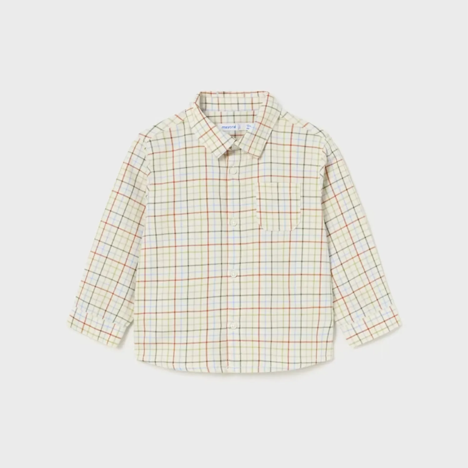 L/S Checked Shirt in Forest