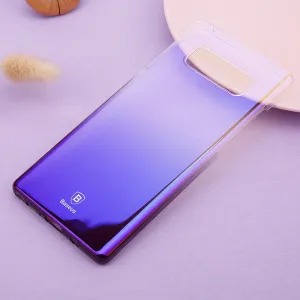 Luxury  Gradient Color Transparent Hard PC Case For Galaxy Note8  - Transparent Black,Transparent Blue,Transparent Pink