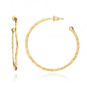 'Lydia' Large Hoops: Gold