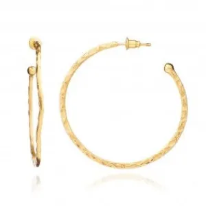 'Lydia' Large Hoops: Gold