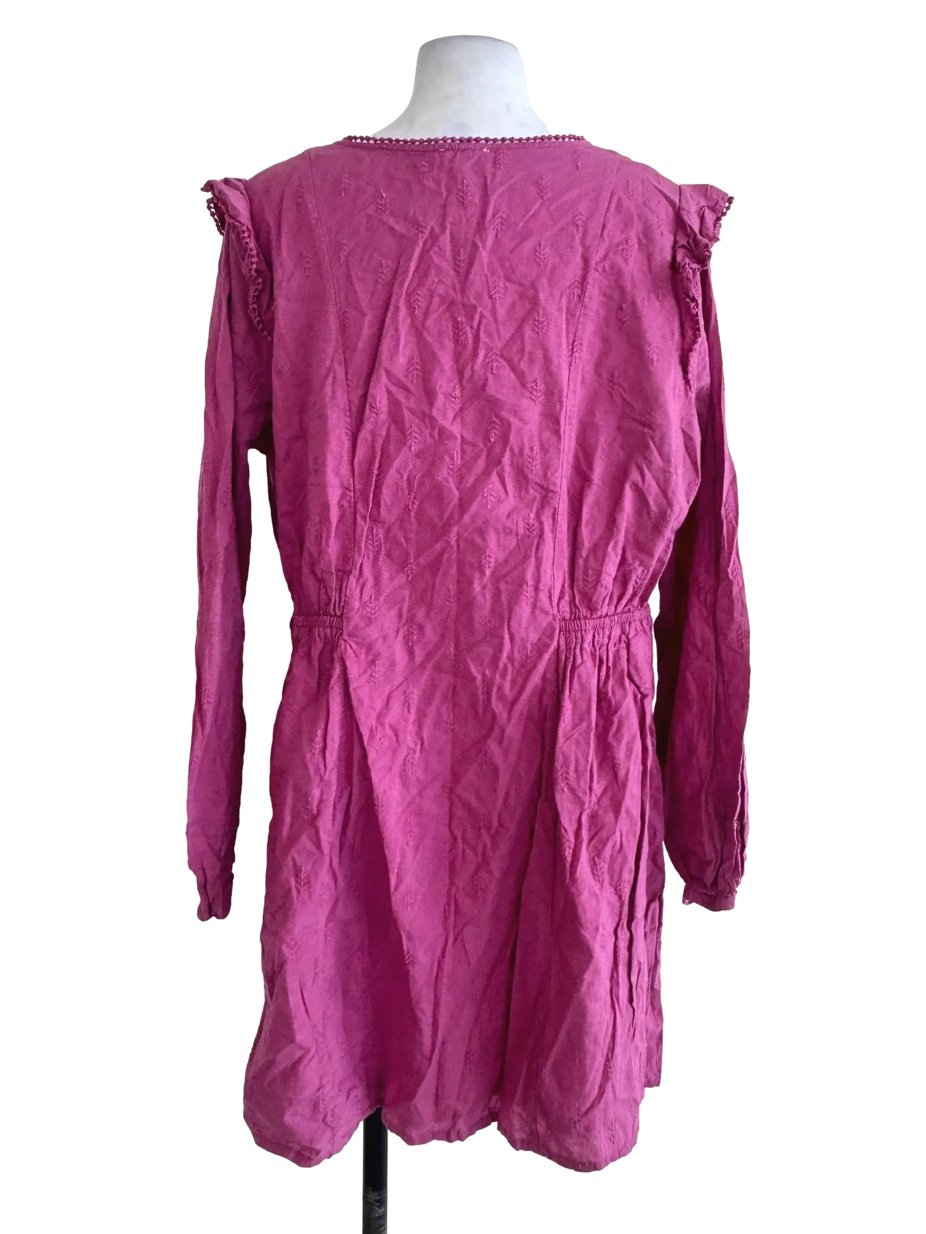 Magenta Textured Dress