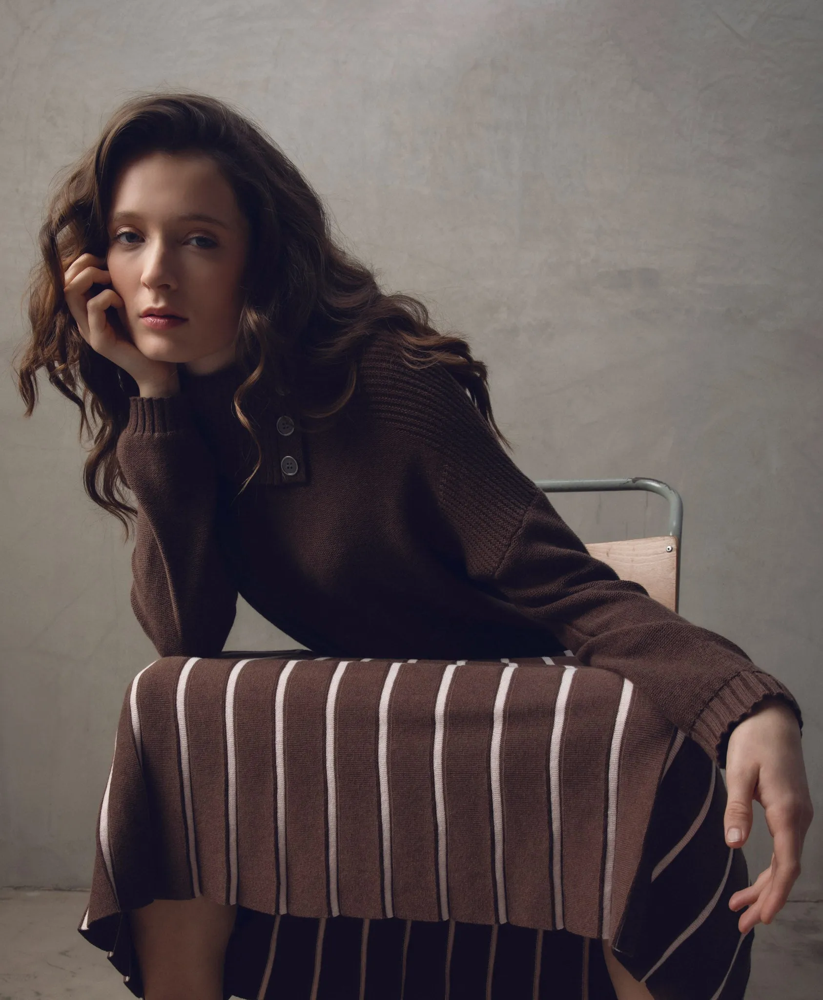 Marble Ladies JUMPER Brown