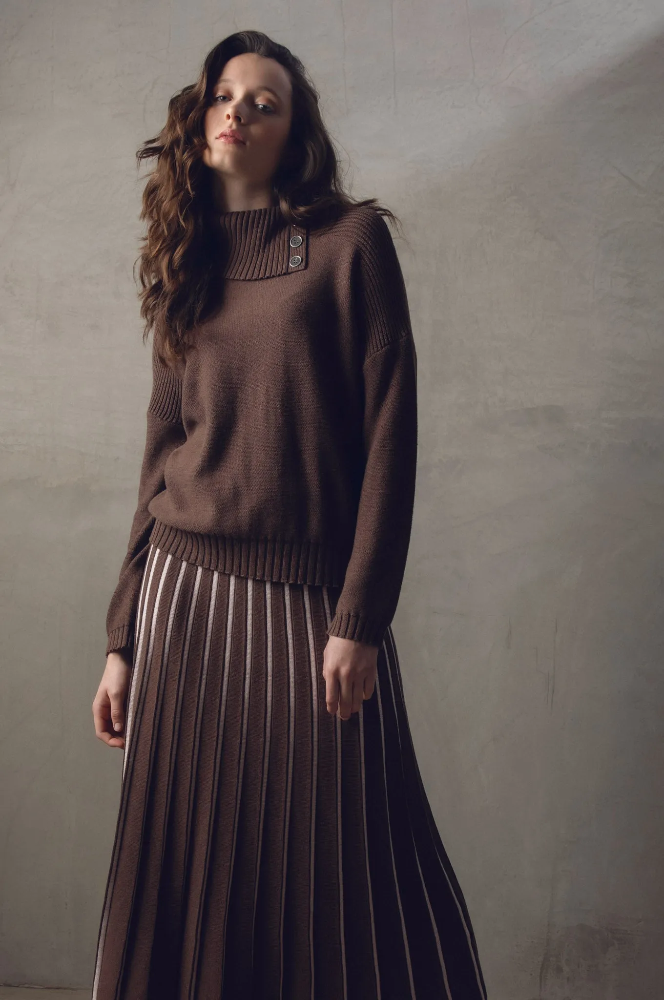 Marble Ladies JUMPER Brown
