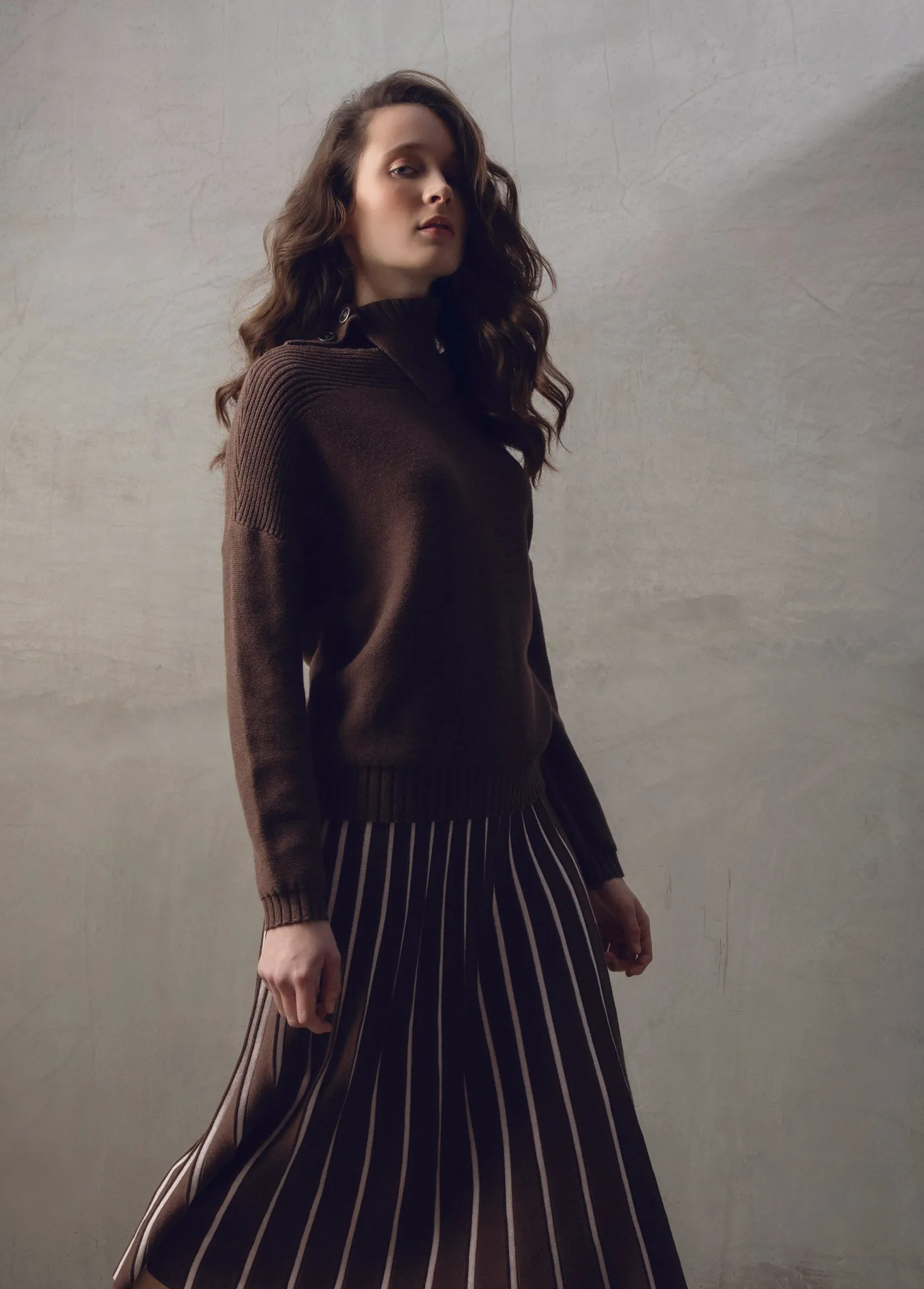 Marble Ladies JUMPER Brown