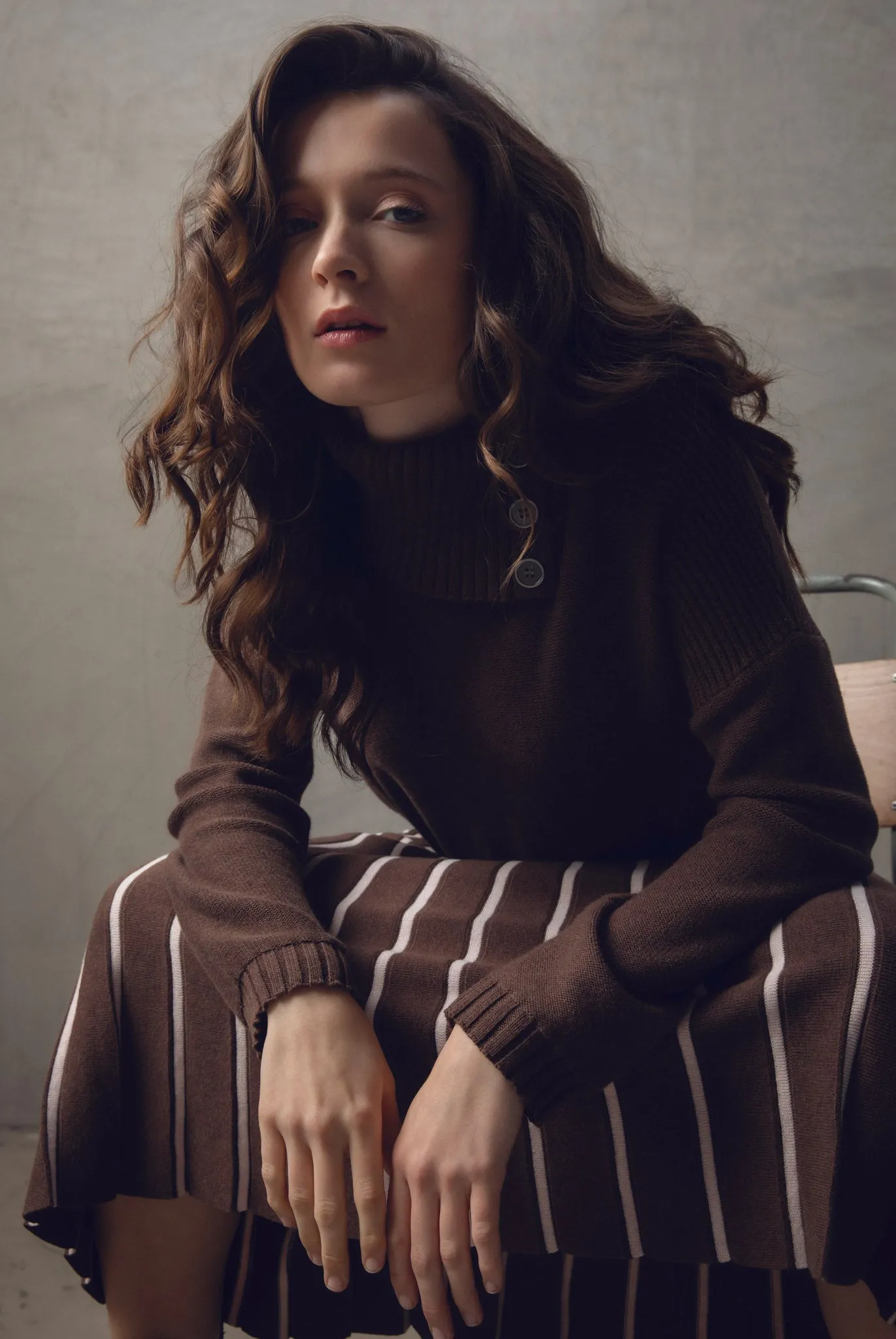 Marble Ladies JUMPER Brown