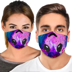 Marble Splash Violet & Pink Premium Face Mask