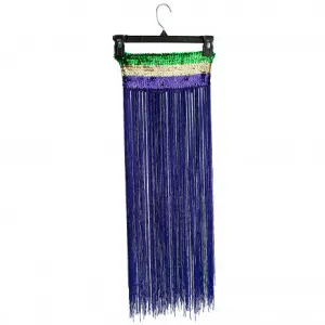 Mardi Gras Flapper Skirt With Fringe