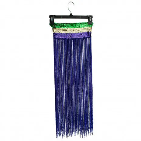 Mardi Gras Flapper Skirt With Fringe