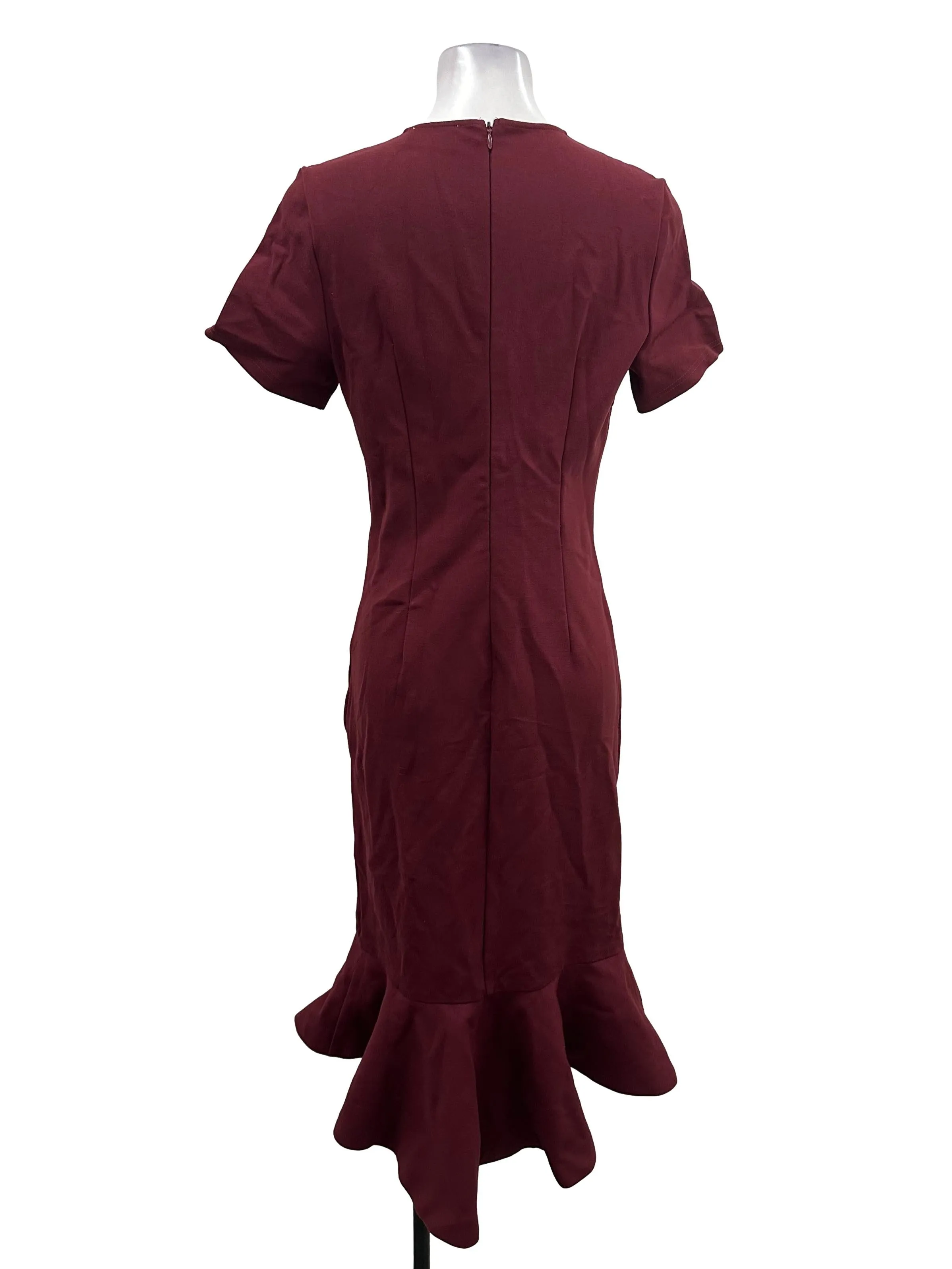 Maroon Red Fishtail Dress