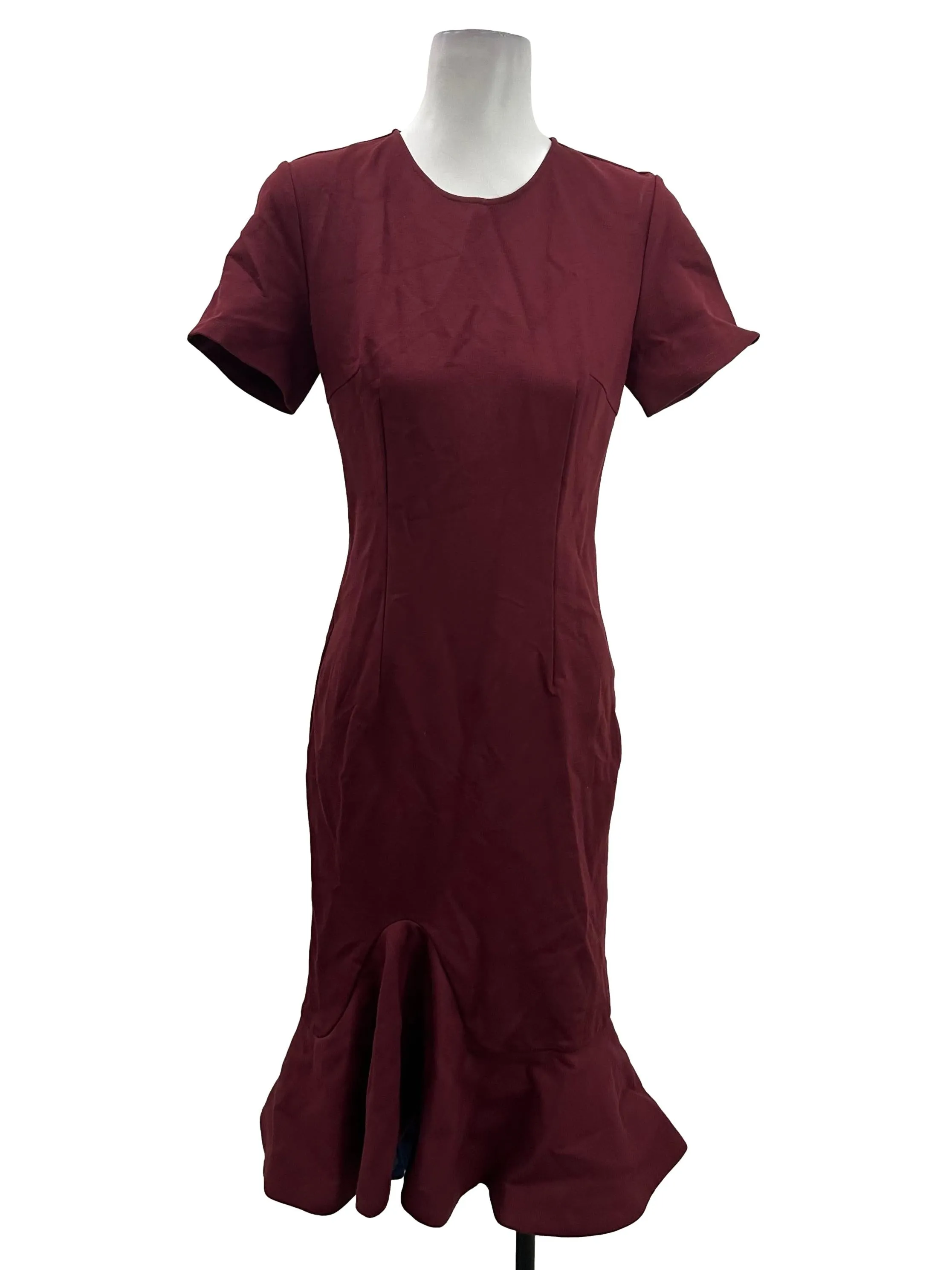 Maroon Red Fishtail Dress