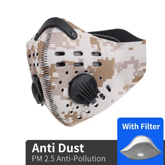 Masque de Protection pour Sport/Cycliste/Vélo avec filtre carbone anti-pollution