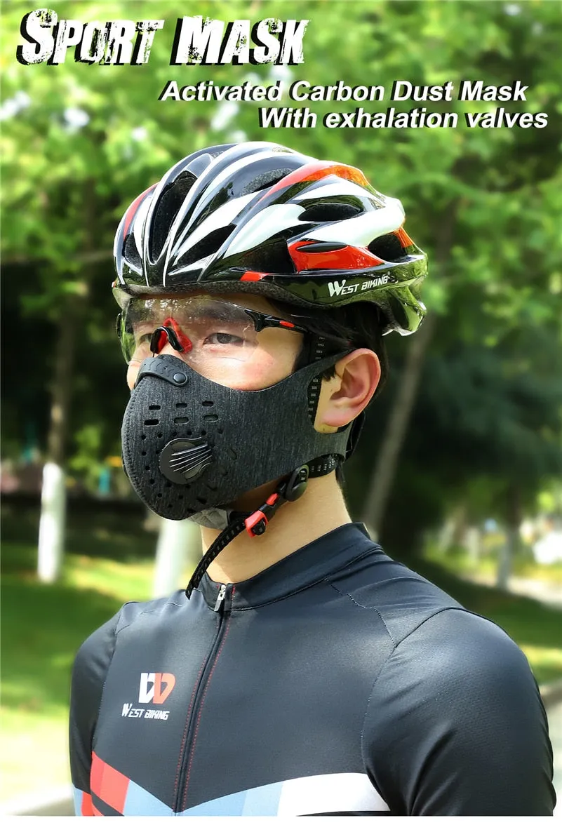 Masque de Protection pour Sport/Cycliste/Vélo avec filtre carbone anti-pollution