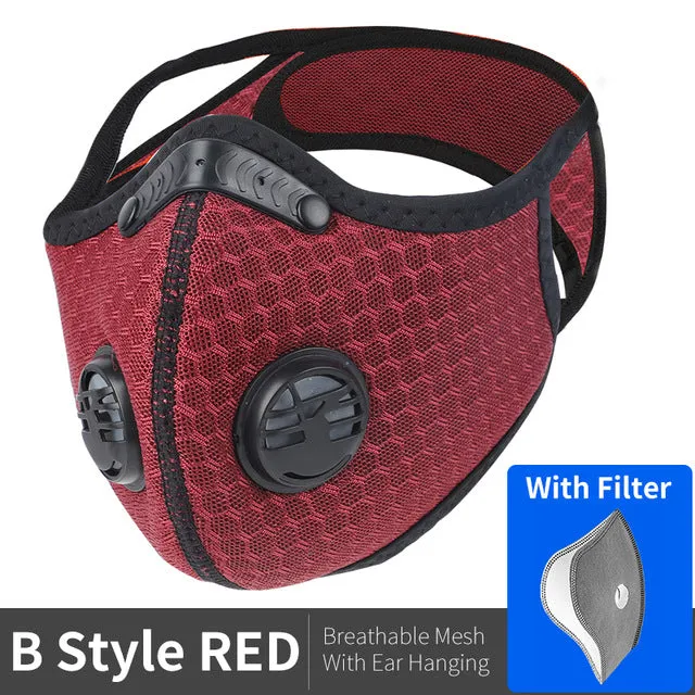 Masque de Protection pour Sport/Cycliste/Vélo avec filtre carbone anti-pollution