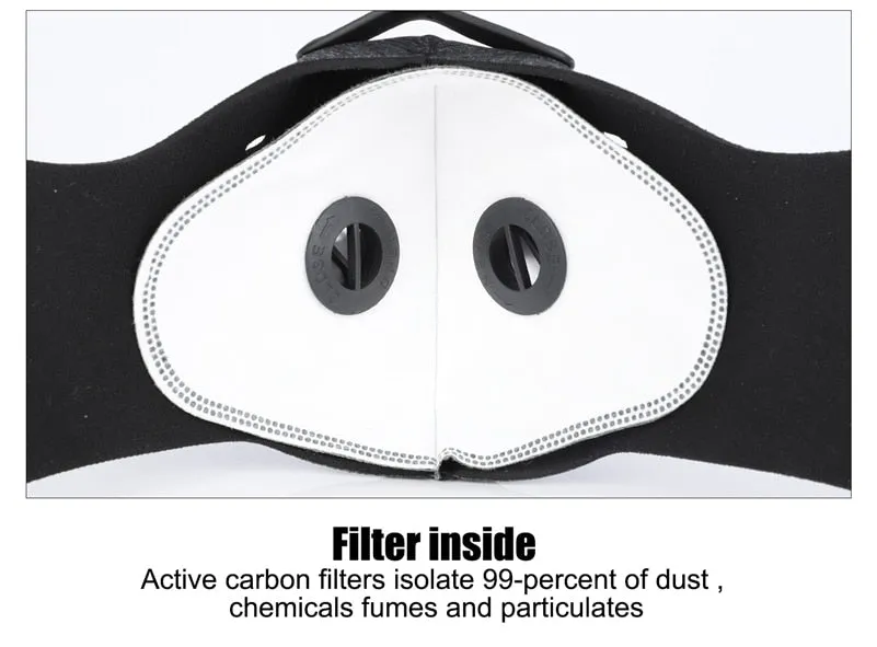 Masque de Protection pour Sport/Cycliste/Vélo avec filtre carbone anti-pollution