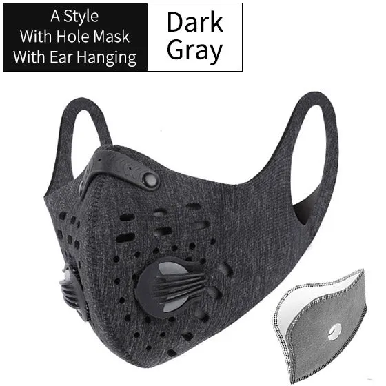 Masque de Protection pour Sport/Cycliste/Vélo avec filtre carbone anti-pollution