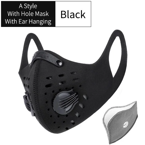 Masque de Protection pour Sport/Cycliste/Vélo avec filtre carbone anti-pollution