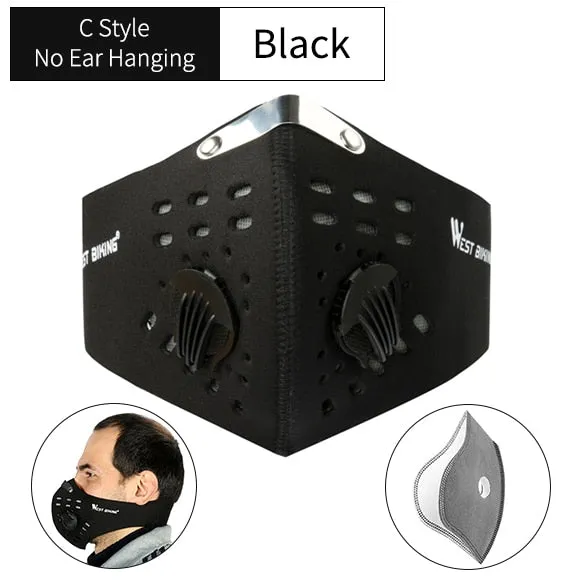 Masque de Protection pour Sport/Cycliste/Vélo avec filtre carbone anti-pollution