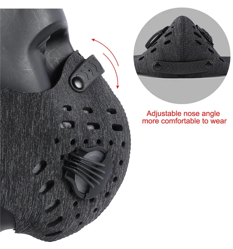 Masque de Protection pour Sport/Cycliste/Vélo avec filtre carbone anti-pollution