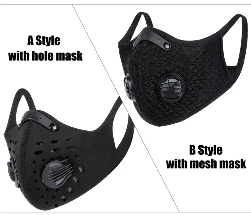 Masque de Protection pour Sport/Cycliste/Vélo avec filtre carbone anti-pollution