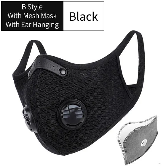 Masque de Protection pour Sport/Cycliste/Vélo avec filtre carbone anti-pollution