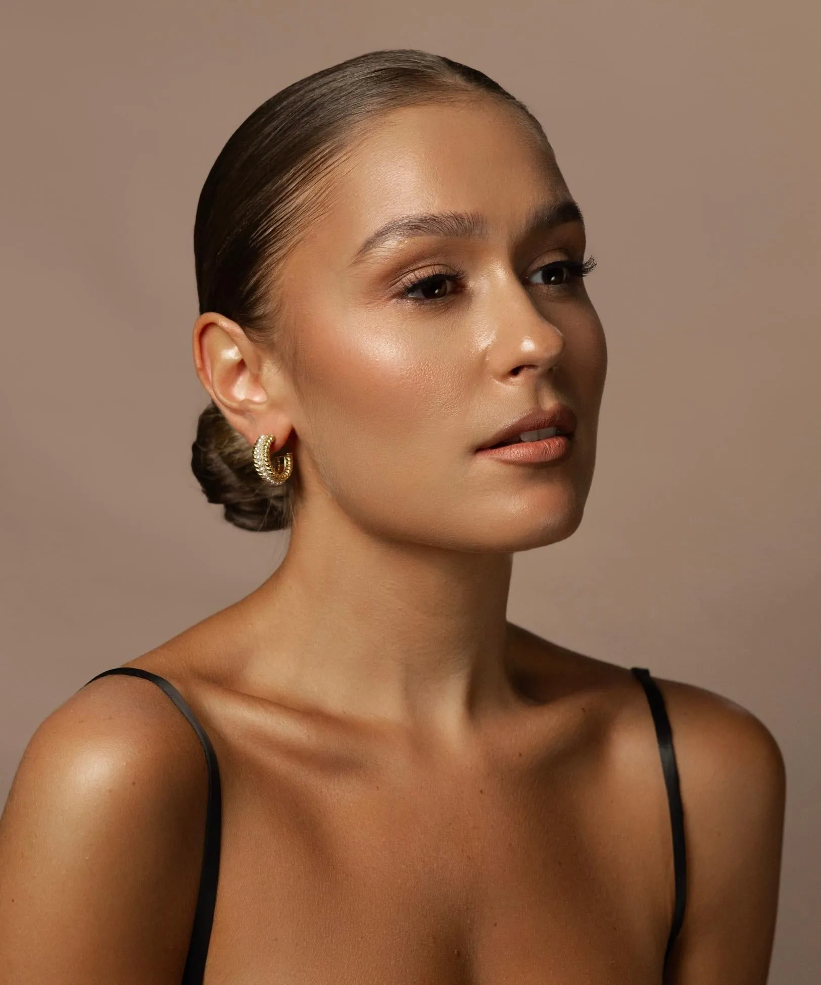 Maya Pearl Hoop Earrings