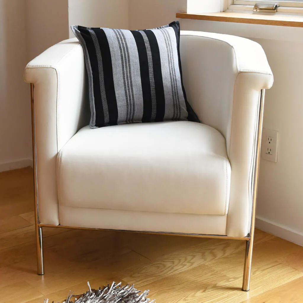 Mayamam Stripes Pillows | Black & Gray