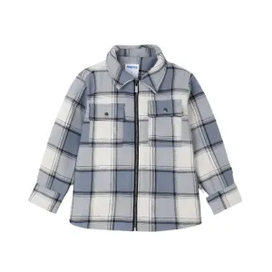 Mayoral Boy Blue Checked Overshirt