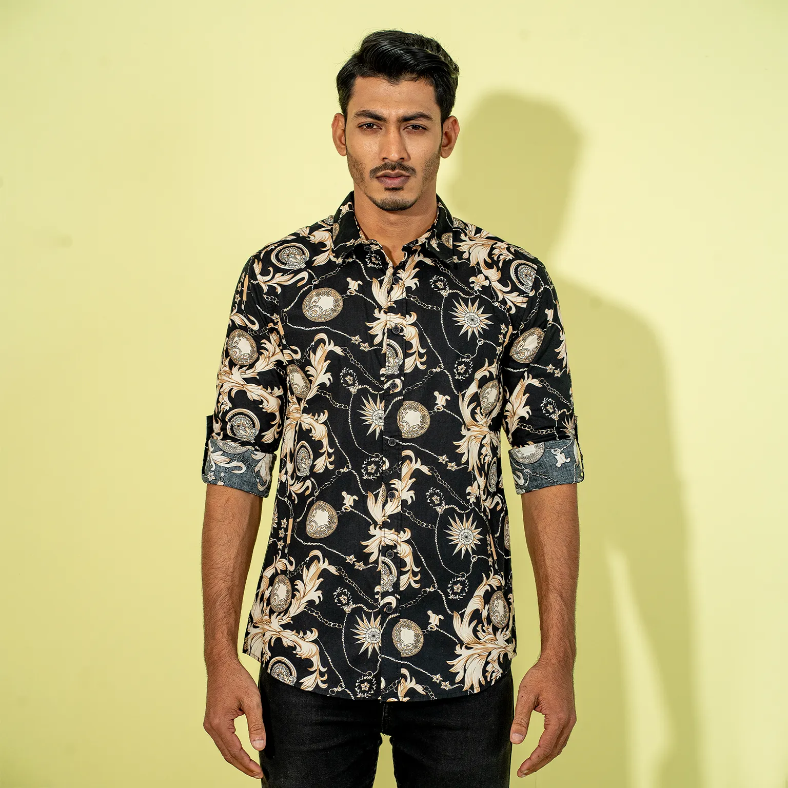 Mens Black Casual Shirt