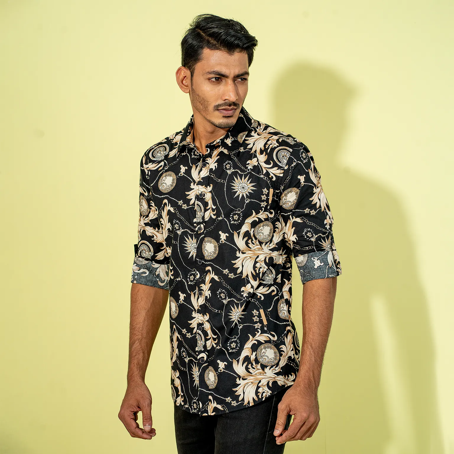 Mens Black Casual Shirt