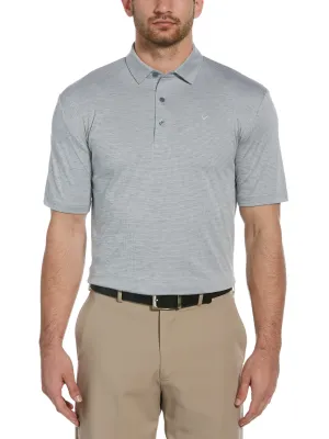 Mens Solid Textured Polo